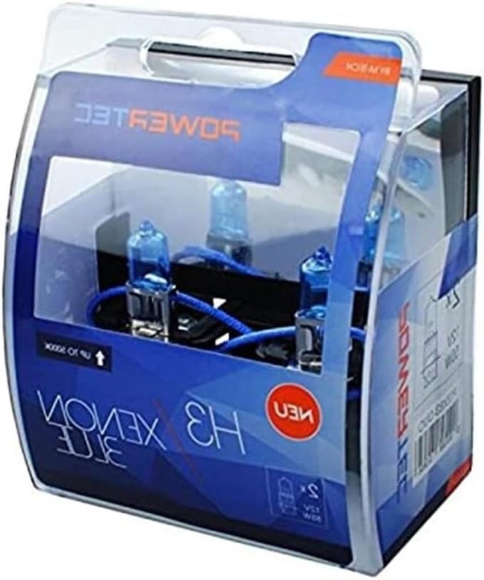 Halogeenlampen Set - Xenon Look - Auto Verlichting - Blauw Effect - 2 Stuks - Wit