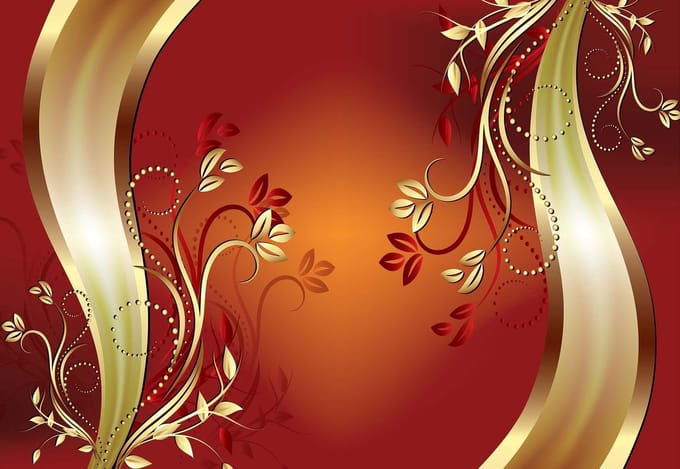 Fotobehang Flowers Abstract | PANORAMIC - 250cm x 104cm | 130g/m2 Vlies