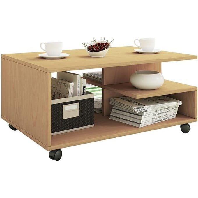 Stango salontafel 5 plankenbeuken decor.