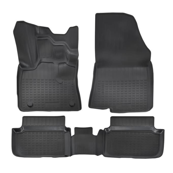 Tapis de sol - Norm-Liner - Logan 3 - Caoutchouc TPE - Antidérapant - 4 pièces - Noir