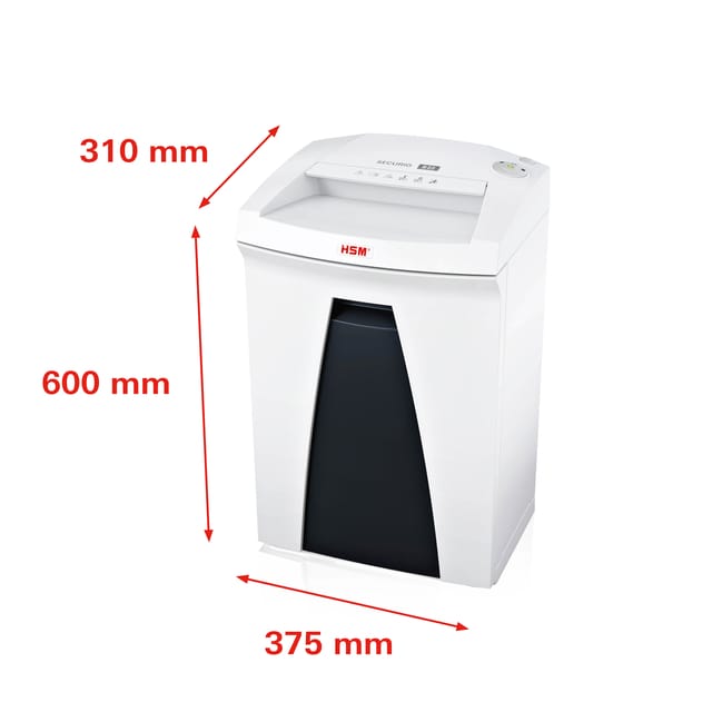 HSM SECURIO B22 papiervernietiger, veiligheidsniveau 2, strooksnede 5,8 mm, 19 vel, wit