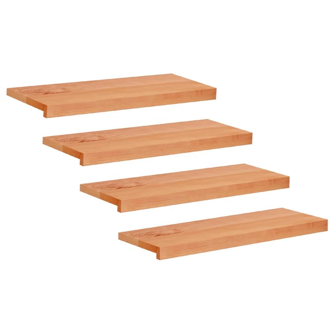 vidaXL - Traplopers - 4 - st - 70 - x - 25 - x - 2 - cm - Lak - Massief - beukenhout