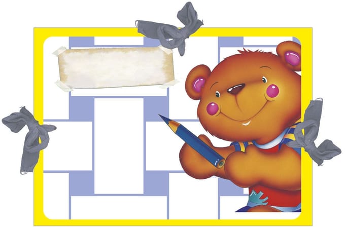Boek Specials Nederland tekeningen bewaarmap A3 beertje geel karton.