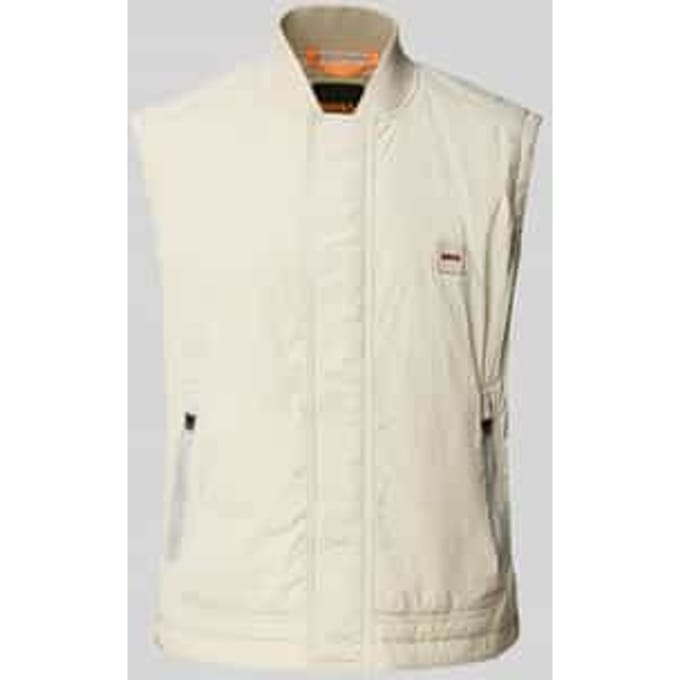 Relaxed fit outdoor-bodywarmer met blinde ritssluiting