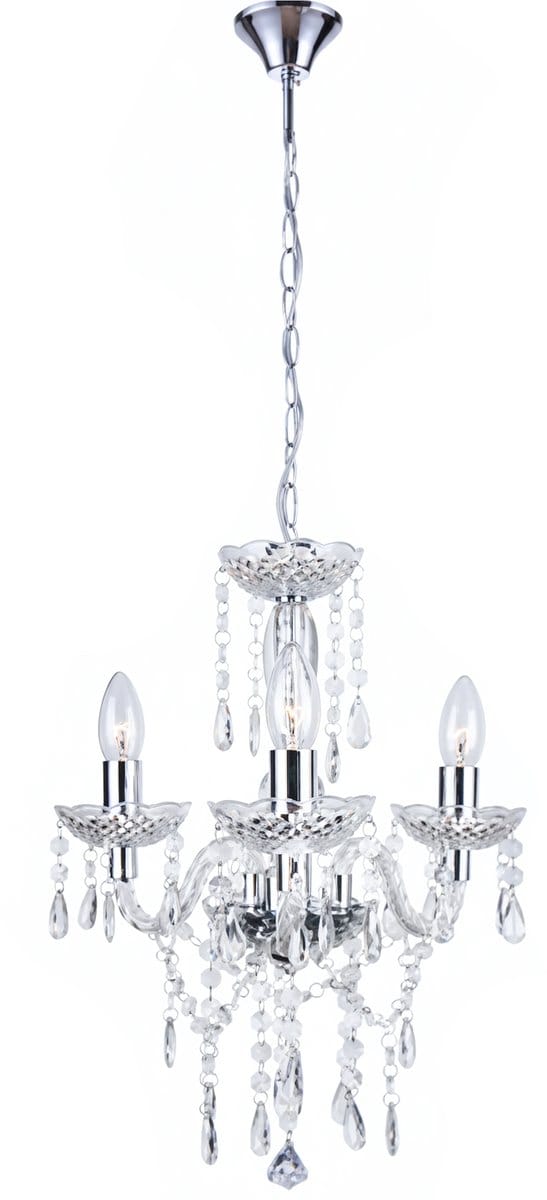 Toolight Ebt006-3Cp Hanglamp - Transparant - 123X70X31Cm