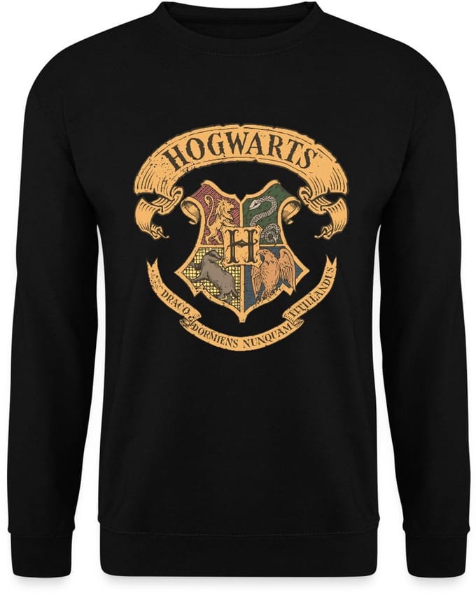 Harry Potter Zweinstein Wapenschild Hogwarts Sweater Heren