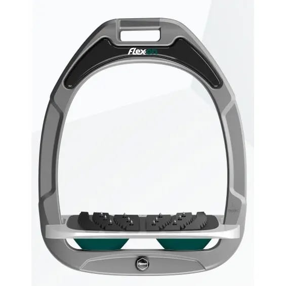Verstelbare Ultra Grip Aluminium/Wit/Groen stijgbeugels Flex-On Green Composite