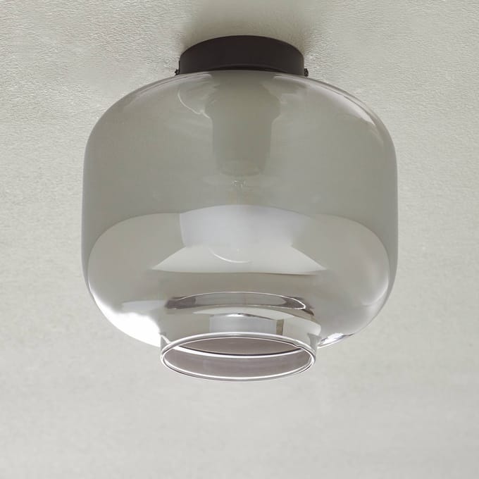 Näve Glas-plafondlamp Vaso