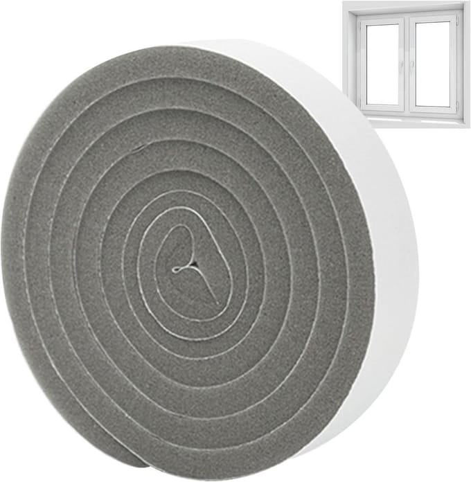 Geluidsdichte Strips - Deurafdichting Tape - Geluid Reduceren - Zelfklevend Sponsrubber - 2 Meter - Zwart