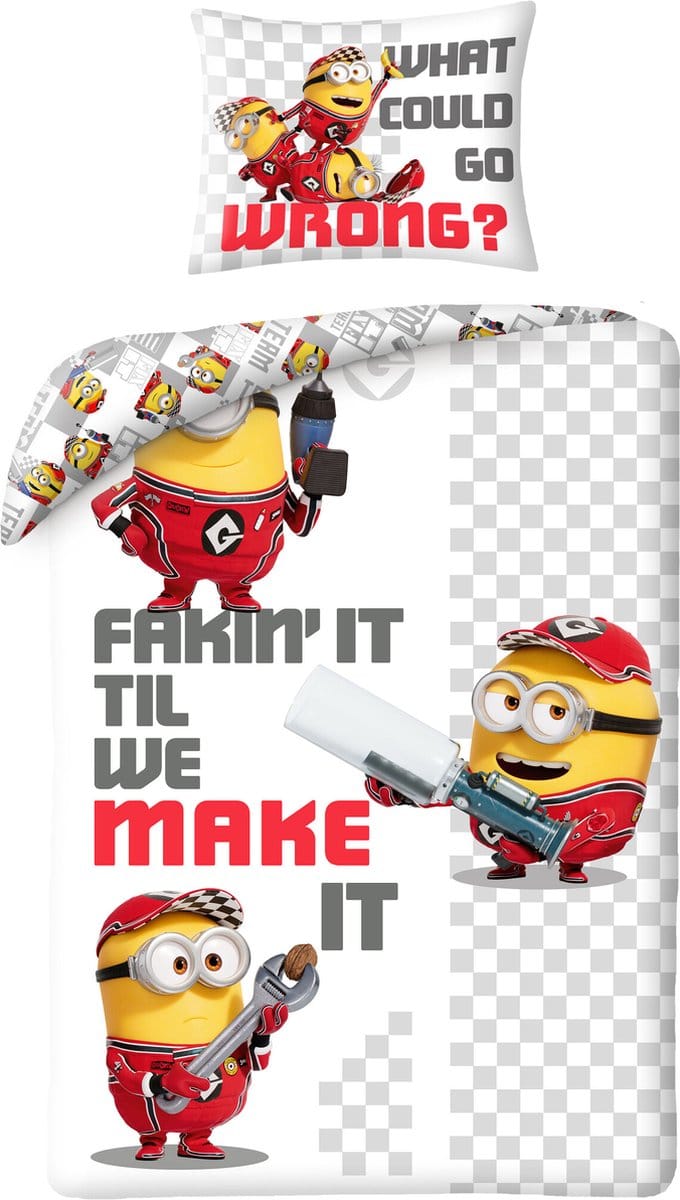 Minions Dekbedovertrek Fixers - 140 x 200 cm - Polyester