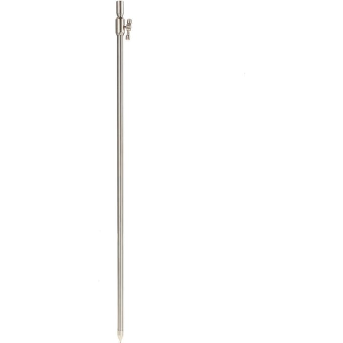 55-100 cm uitschuifbare roestvrijstalen visbankstok, verstelbare karpervisserijbankstok hengel white