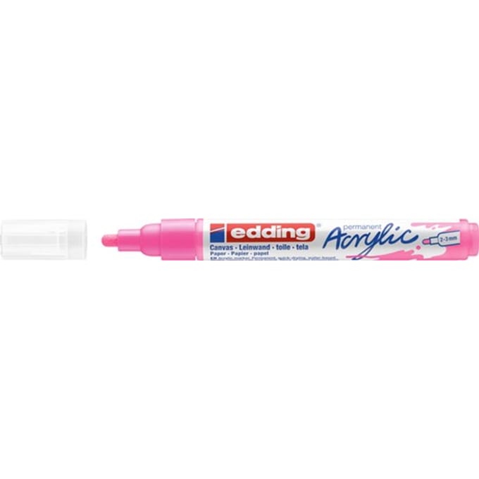 Edding Acrylic marker - Medium punt - neonroze