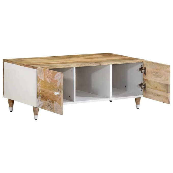 vidaXL - Salontafel - 100x54x40 - cm - massief - mangohout