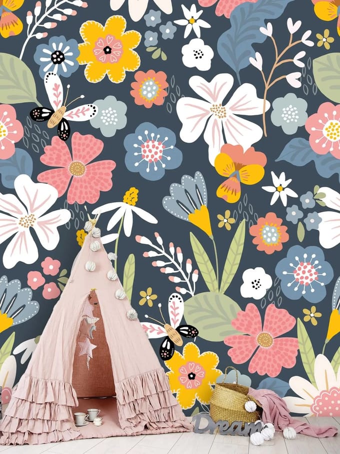 Sam & Luca - Summer Flowers blue