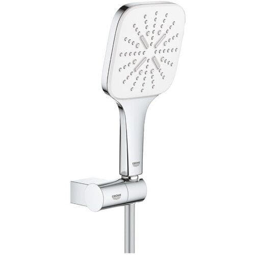 GROHE Rainshower SmartActive Cube 130 Badset - 3 straalsoorten - verstelbaar - chroom/moon white - 26588LS0