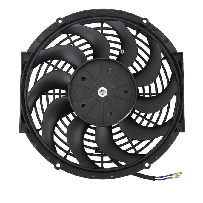 12V Elektrische Condensor Radiator Koelventilator Unit Stille Werking Universeel 12 inch voor Auto's black