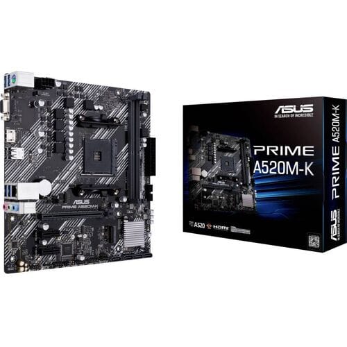 Asus PRIME A520M-K Moederbord Socket AMD AM4 Vormfactor Micro-ATX Moederbord chipset AMD® A520