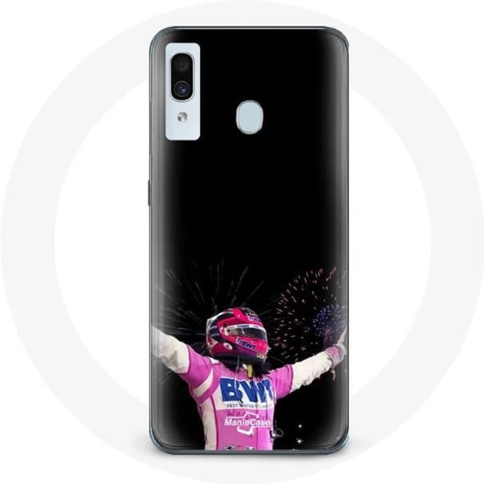 Coque pour Samsung Galaxy A40 Formule 1 Sergio Pérez Mendoza gagné la course