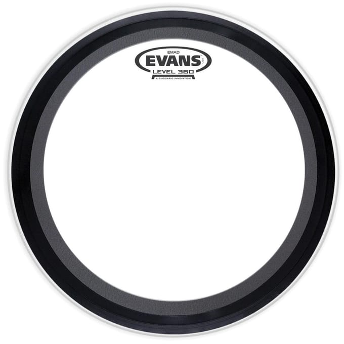 Evans EMAD Clear 16", BD16EMAD, basDrum Batter, bas Hoop - Bass drumvel