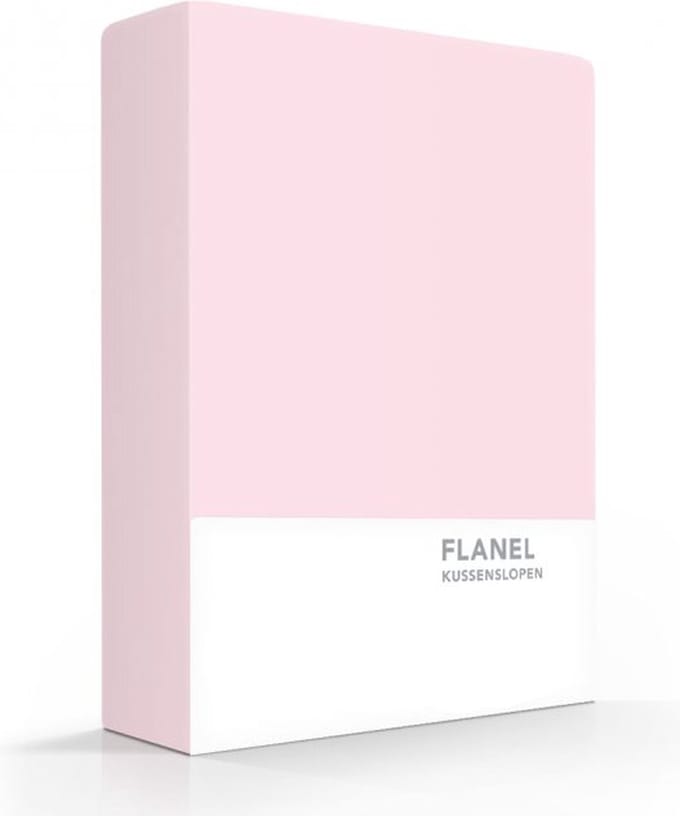 Zavelo Flanel kussenslopen Roze (set van 2)-60 x 70 cm (standaard)