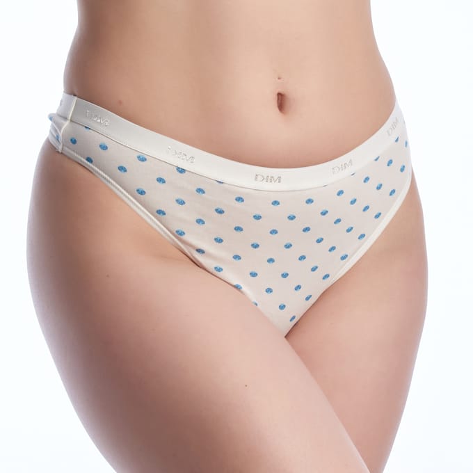 Pakket van 3 Katoenen Stretch Tanga's D4C19 voor Dames