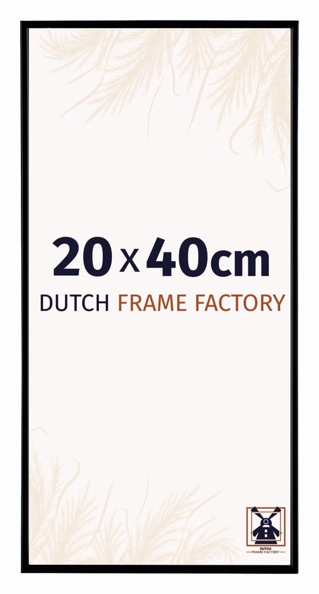Fotolijst 20x40 cm - Kunststof - Zwart Mat - Easy