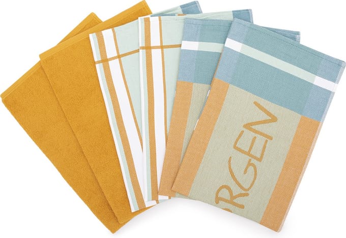 Ross Sonstiges 4 X theedoek- 2 X keukenhanddoek - in set 6 pack Exclusiv