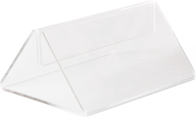 10,5cm - Transparante Menukaarthouder / Acrylglas Houder / Standaard - Type: MZ-105-T