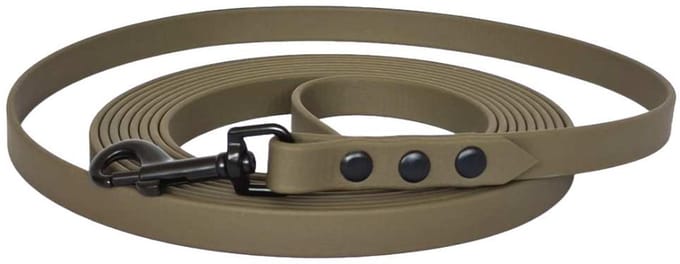 Hondenriem - BioThane® - Olijfgroen - 10 meter - 13mm - Kleine hond