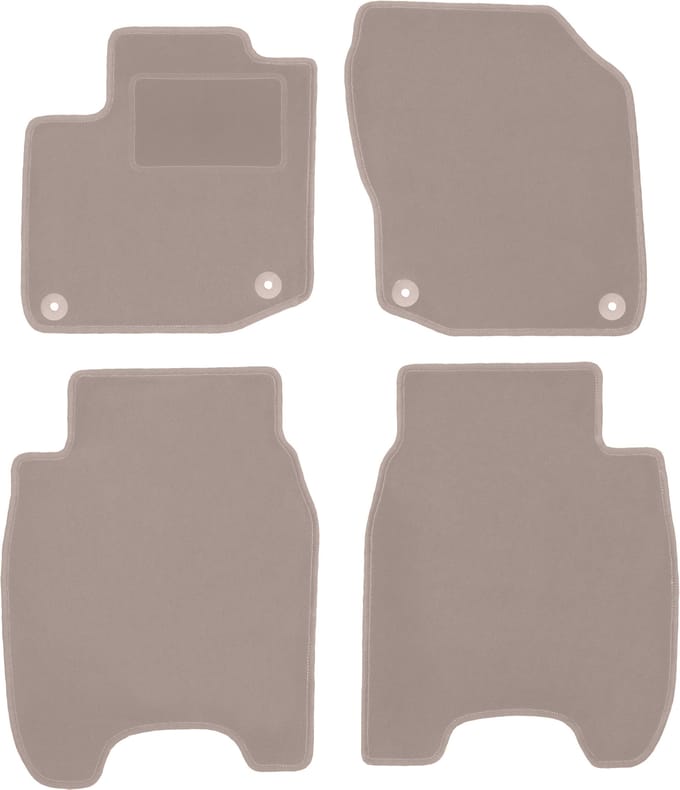 Beige veloursmatten voor: Honda Civic IX hatchback (2012-)