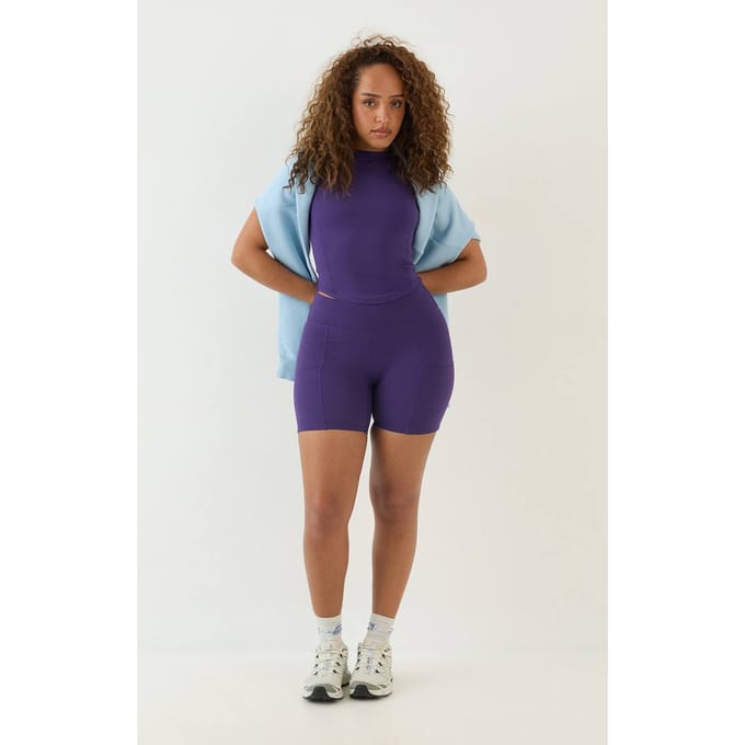 Dames Dsgn Studio Ultra Sculpt Sporttop Met Gebogen Zoom | Violet | Maat: Medium