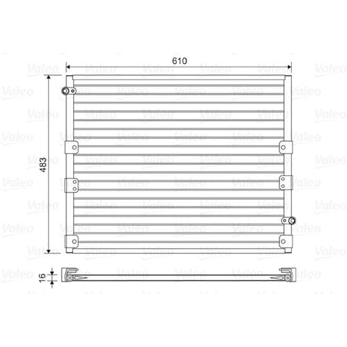 Condensator, airconditioning VALEO 814176