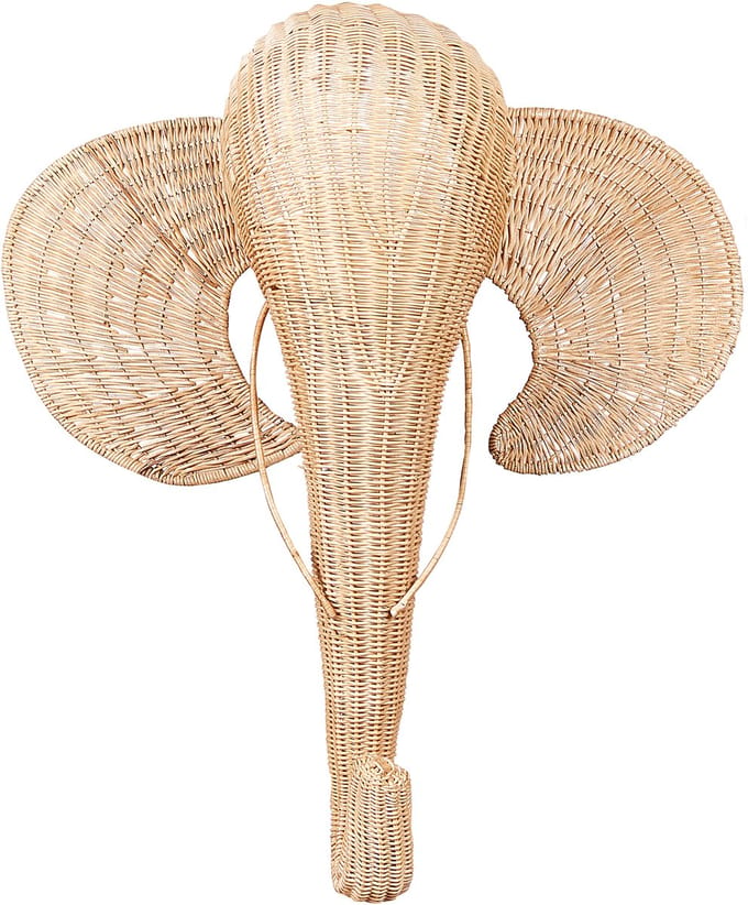 GRUNEY - Wanddecoratie - Licht - Rotan