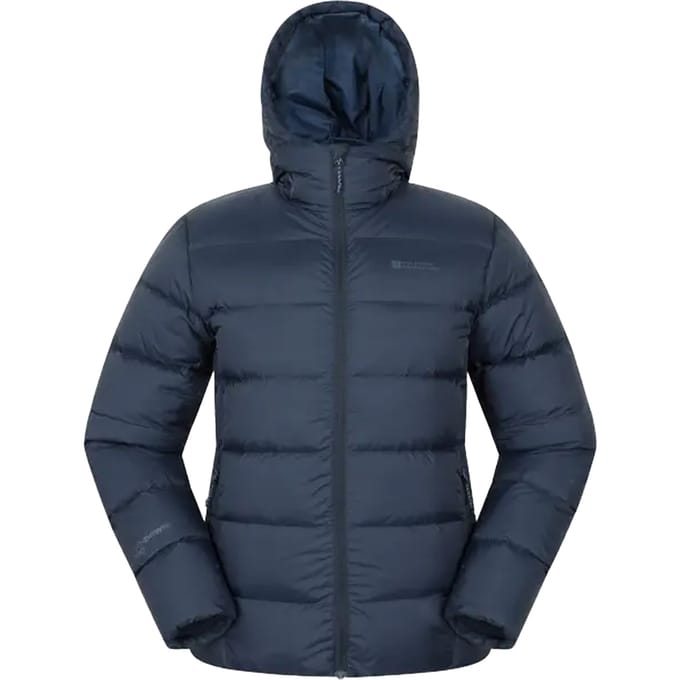Mountain Warehouse Heren Stratus Dons Jack met Opbergcapuchon (Marineblauw)