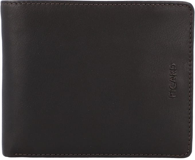 PICARD portemonnee Brooklyn Trifold Wallet Cafe donkerbruin