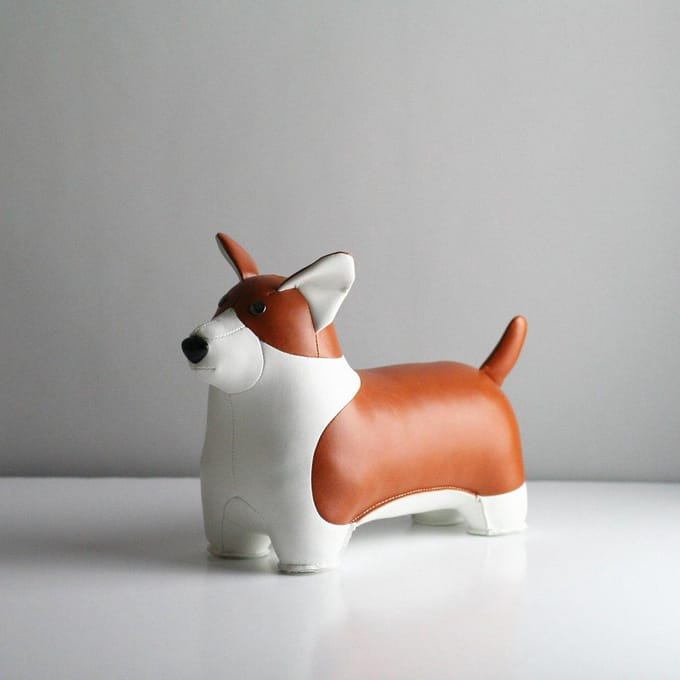 Zuny boekensteun dog Corgi tan-white