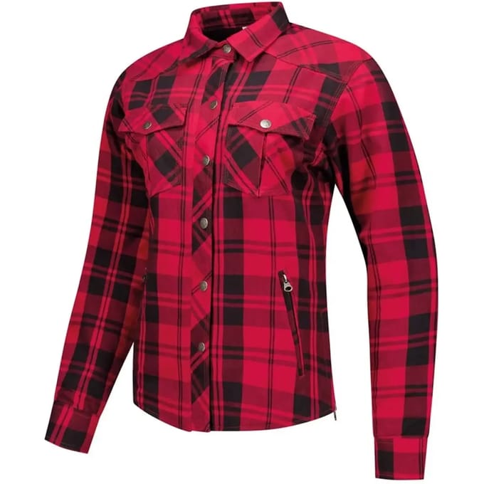 Motorshirt voor dames met ruiten Rusty Stitches Jack Liss V2