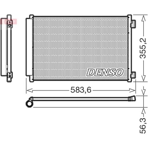 Condensator, airconditioning DENSO DCN09146
