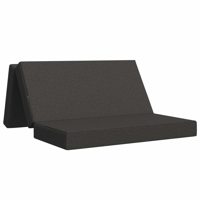 vidaXL - Vouwbare - Sofa - Bed - 140 - x - 67 - x - 45 - cm - Donkergrijs