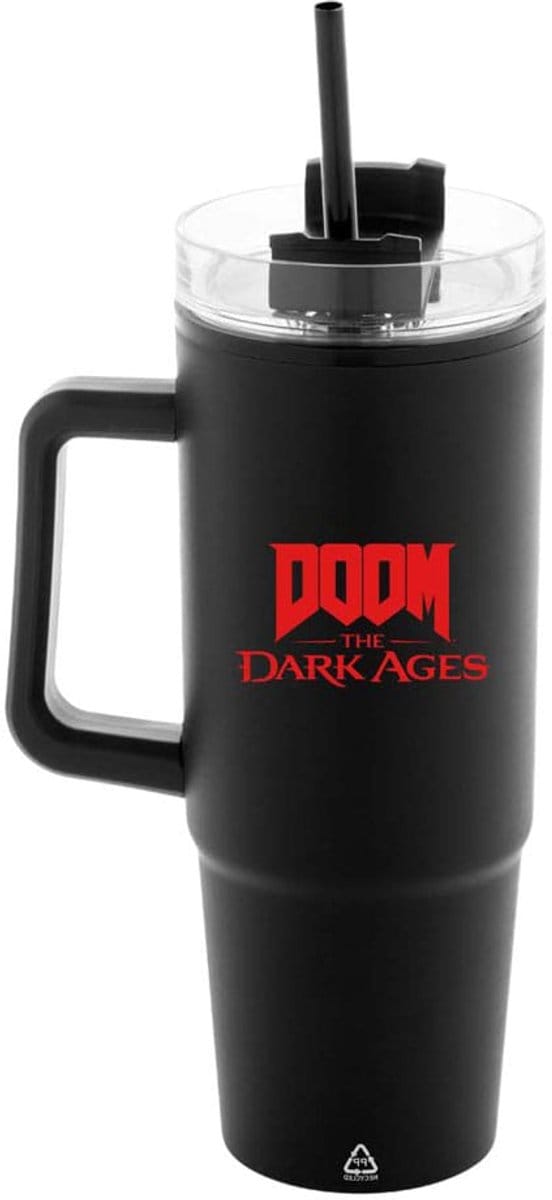 DEVplus Doom The Dark Ages Insulated Mok / Beker met Straw Shield 1180 ml Cups & Mok / Bekers
