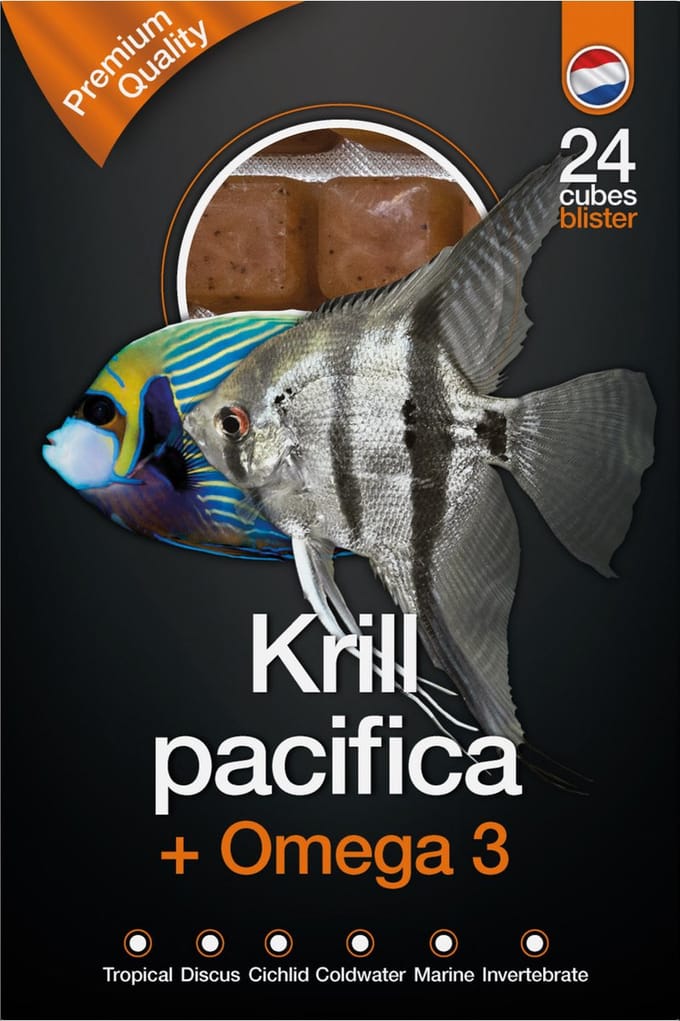DS Krill Pacifica & Omega3 100 g | diepvries visvoer | 24 blokjes Diepvries
