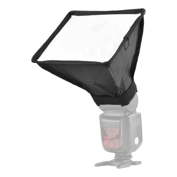 17 * 15cm  6.7 * 6in Mini Universele Cameraflitser Softbox Speedlite Diffuser Opvouwbaar met Draagtas Vervanging voor gray