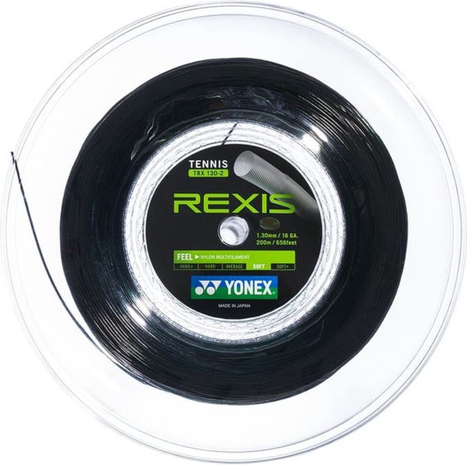 Yonex Tennissnaar Polytour Rexis 1.30 Zwart Op Rol 200m