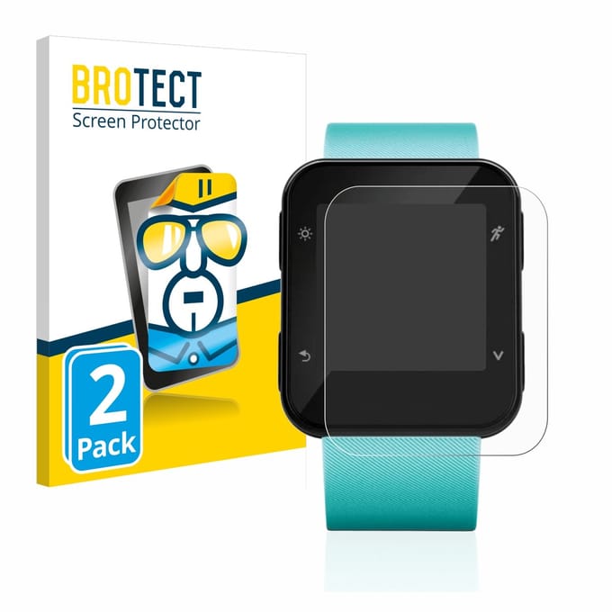 BROTECT - Screenprotector voor Garmin Forerunner 35 / 30 - Folie Beschermfolie transparant 2 Stuks