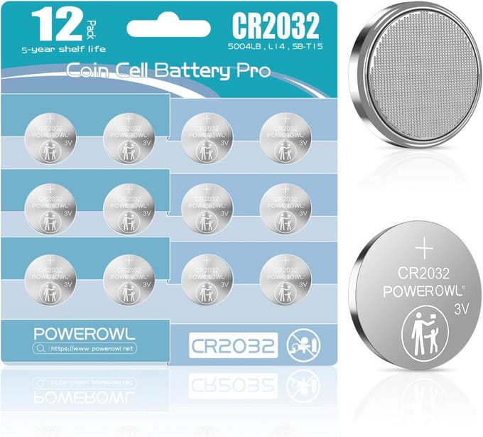 CR2032 Lithium Knopcellen 3V - 12 Stuks