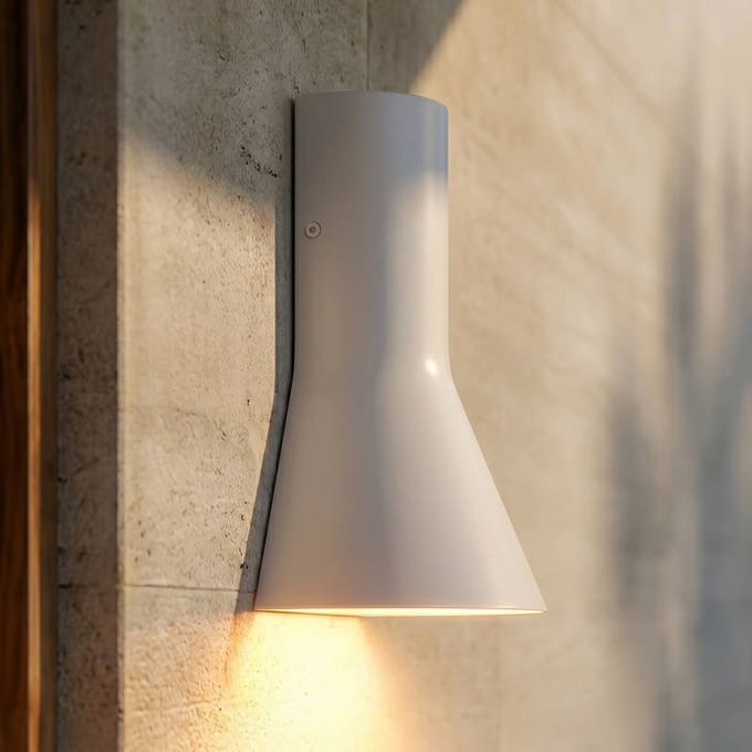 Lucande LED buiten wandlamp Zephy, Up/Down lichtgrijs IP54 CCT