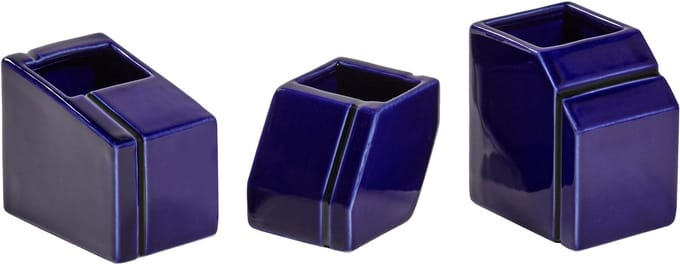 Serax Silos Mini Vaas Set Van 3 Blue