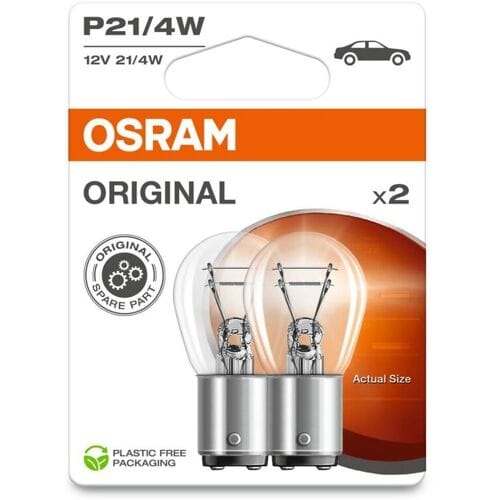 Ams-Osram Gloeilamp OSRAM Standard P21/4W 12V, 4/21W, 2 Stuk