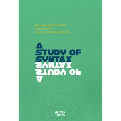 A Study Of Syntax - Marina Bouckaert-den Draak