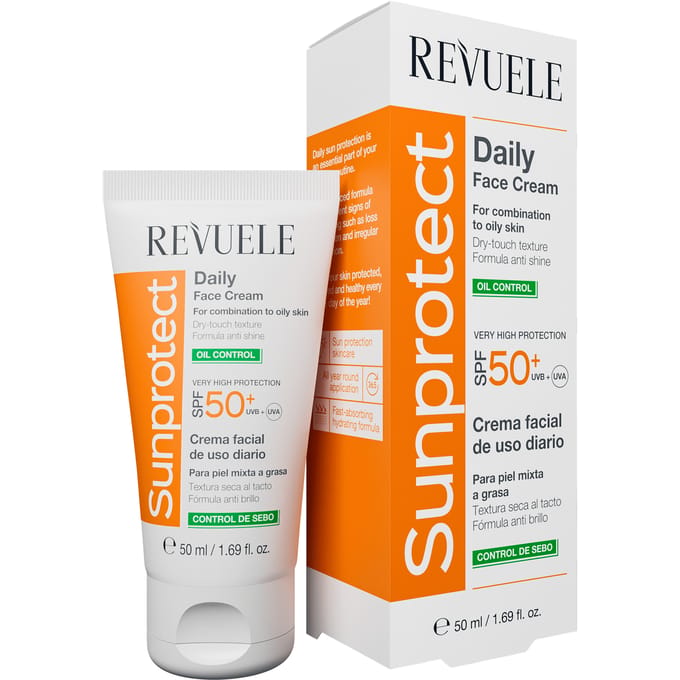 Revuele - Sunprotect Daily Face Cream Oil Control SPF 50 - 50ml